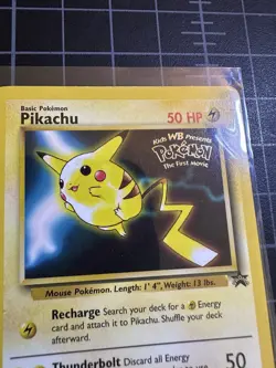Pokemon TCG Pikachu The First Movie Promo Card LP - Image 2
