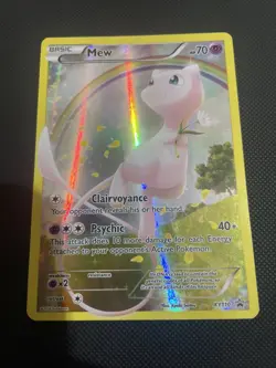 Pokemon XY110 Mew Full Art Black Star Promo Card Mythical Premium Collection - Image 1