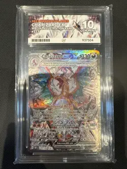 Pokemon Charizard EX Obsidian Flames 223/197 SIR Graded Ace 10 Gem Mint - Image 2