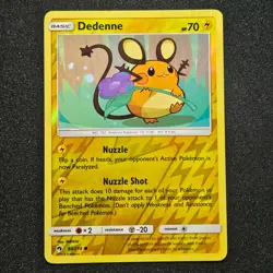 Pokemon DEDENNE 84/214 LOST THUNDER Reverse Holo - Image 1
