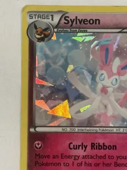 Pokemon TCG Sylveon 72/111 XY Furious Fists Holo Rare Holo Cracked Ice 2014 - Image 4