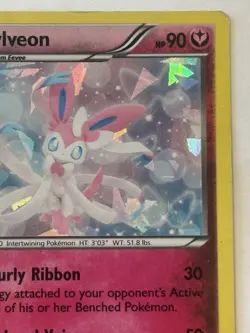 Pokemon TCG Sylveon 72/111 XY Furious Fists Holo Rare Holo Cracked Ice 2014 - Image 5