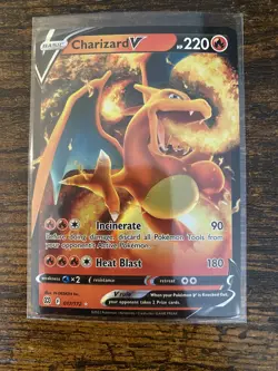 Pokemon TCG Charizard V Sword & Shield: Brilliant Stars 017/172 Holo Ultra Rare - Image 1