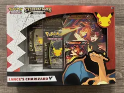 Pokemon TCG Celebrations Lance’s Charizard V Collection Box - Image 1
