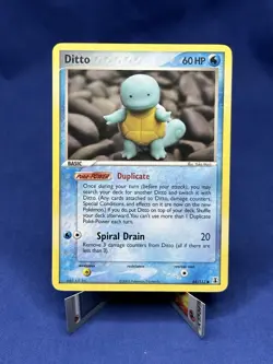 2005 Pokemon Ditto Squirtle Ex Delta Species 40/113 LP - Image 1