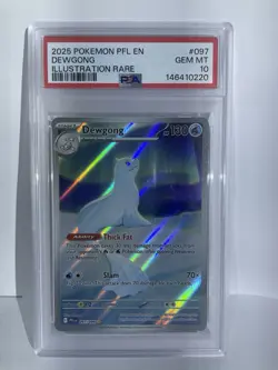 Dewgong Illustration Rare 2025 Pokemon PFL En PSA 10 - Image 1