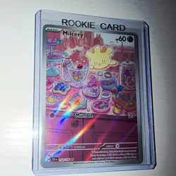 Pokemon TCG Milcery 152/142 Sv07 Stellar Crown Illustration Rare Full Art Holo - Image 1