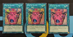 CORI-EN061 Pot of Sloth x3 Secret Rare 1st Ed YuGiOh Playset - Image 1