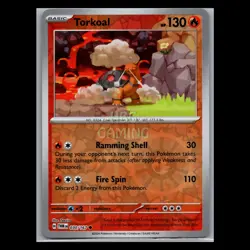 Pokemon Card - Torkoal 030/167 - Twilight Masquerade - Reverse Holo - Image 1