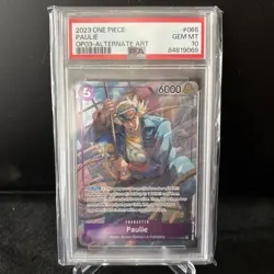 2023 One Piece CCG English OP03-066 Paulie Alt Art Pillars of Strength PSA 10 - Image 1