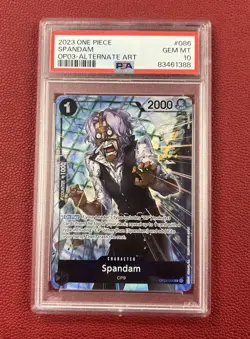 Spandam - OP03-086 - Alt Art - One Piece TCG PSA 10 - Image 1