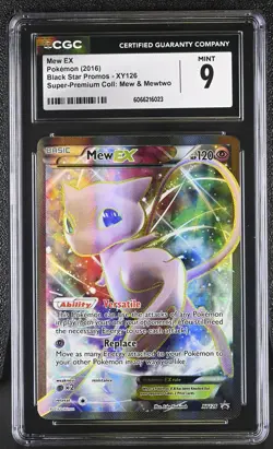 CGC 9 MINT Mew EX 2016 Black Star Promos XY126 Pokemon Card - Image 1