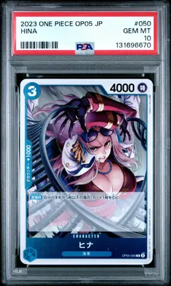 2023 One Piece Awakening of the New Era Hina #050 Rare OP05 Japanese PSA 10 TCG - Image 1