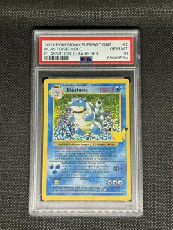 2021 POKEMON CELEBRATIONS CLASSIC COLLECTION #2 BLASTOISE-HOLO PSA 10 - Image 1