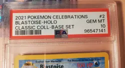 2021 Pokemon Blastoise Celebrations Classic Collection Holo 2/102 PSA 10 GEM 👍 - Image 2
