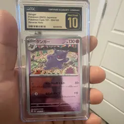 Pokemon CGC Pristine 10 2023 Japanese Sv2a Card 151 Gengar 094/165 Reverse Holo - Image 1