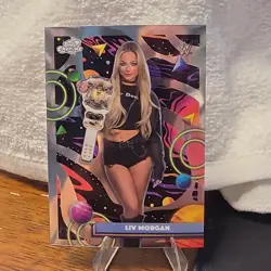topps chrome wwe wrestling 2025 Liv Morgan RAW base set card #115 - Image 1