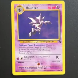 Wizards of the Coast Pokemon TCG Fossil Haunter 6/62 Uncommon 1999 50HP EN - Image 1