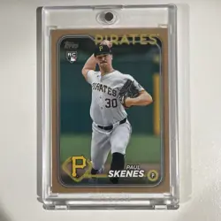 2024 Topps Update Paul Skenes Gold /2024 US100 Rookie Card Pirates CY YOUNG - Image 1