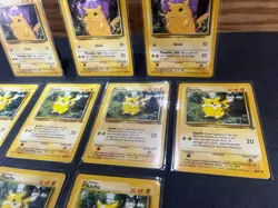 Vintage Pokemon Pikachu Lot Base Set Jungle WOTC 9 Cards 58/102 60/64 LP MP - Image 4
