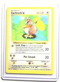 FARFETCH’D - 27/102 - SHADOWLESS Base Set - Pokemon Card - EXC / NM - Image 1
