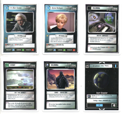 1994 Star Trek CCG large lot of 341 different Unlimited white border cards - Image 1