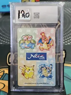 1996 Pokemon Toyota Netz Deck Playing Cards Moltres CGC 10 4 Clubs - Image 2