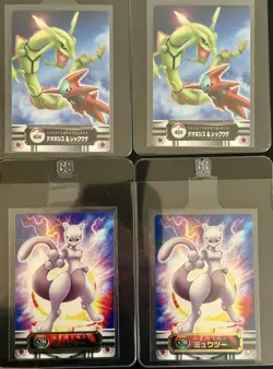 Pokemon Card Binder Lot Of 7 Cards Mint Dark Mew Two Zukan Rayquaza - Image 3