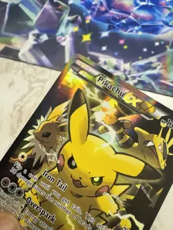 Pokemon Pikachu EX XY124 Black Star Promo 2016 Holo Card TCG - Image 1