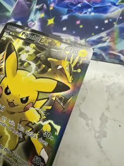Pokemon Pikachu EX XY124 Black Star Promo 2016 Holo Card TCG - Image 2