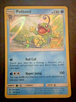 Politoed (25/145) - SM : Guardians Rising Holo Rare - Pokemon Card - Image 1