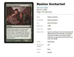 Realms Uncharted - Rise of the Eldrazi - 2010 - Free Bonus Card Included!!! - Image 1