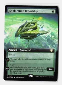 Exploration Broodship (Extended Art) 34 Commander: Edge of Eternities MTG NM - Image 1