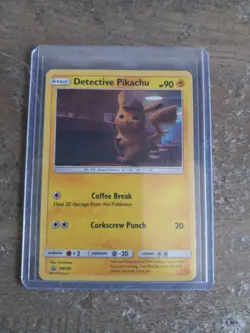 Detective Pikachu SM190 SM Black Star Promo Holo Pokemon - Image 1