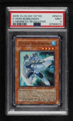R - Elemental HERO Bubbleman 1st Ed. YuGiOh Cybernetic Revolution #CRV-EN014 - Image 1