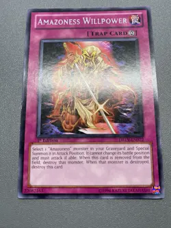 Yu-Gi-Oh! Amazoness Willpower Rare 1st Edition DREV-EN072 HP - Image 1