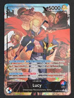 Lucy OP15-002 | Adventure on Kami's Island Leader Alt Art NM* One Piece - Image 1