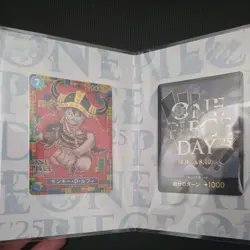 One Piece Day 2025 Promo Monkey D. Luffy sealed Card Japanese p-110 - Image 1