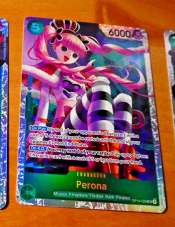 ONE PIECE ENGLISH CARD GAME CARTE HOLO CARTE Perona OP14-033 SR EN MINT 2026 - Image 1