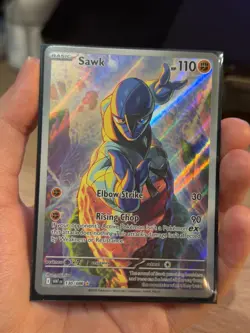 Pokemon Sawk TCG Illustration Rare Card 130/086 SV White Flare NM - Image 1