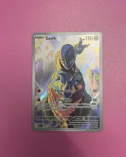 Pokemon Sawk TCG 130/086 Illustration Rare S+V White Flare - Image 1