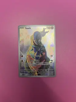 Pokemon Sawk TCG 130/086 Illustration Rare S+V White Flare - Image 2