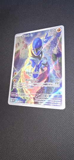 Pokemon TCG Sawk IR 130/086 - White Flare - Illustration Rare - NM - Image 2