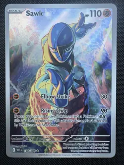 Pokemon TCG Sawk Illustration Rare Card White Flare, 130/086, S&V - Image 1
