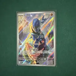 Pokemon TCG Sawk 130/086 Illustration Rare Sv: White Flare - Image 1