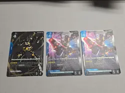 (3x) Gundam TCG Newtype Rising Unicorn Gundam 02 Banshee (Destroy Mode) GD01-003 - Image 1