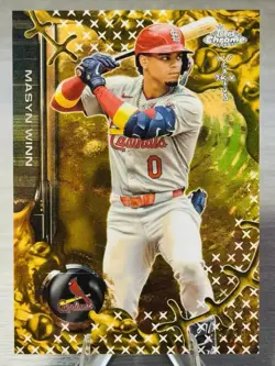 🔥MASYN WINN 2025 Topps Chrome x Cactus Jack Gold Refractor SP /50 #CARDINALS!🔥 - Image 1