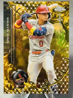 🔥MASYN WINN 2025 Topps Chrome x Cactus Jack Gold Refractor SP /50 #CARDINALS!🔥 - Image 2