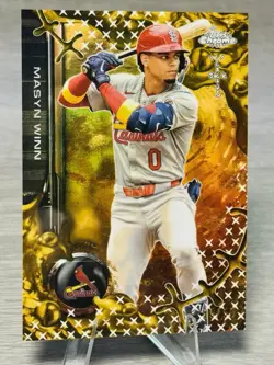 🔥MASYN WINN 2025 Topps Chrome x Cactus Jack Gold Refractor SP /50 #CARDINALS!🔥 - Image 4
