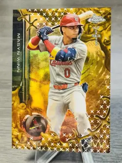 🔥MASYN WINN 2025 Topps Chrome x Cactus Jack Gold Refractor SP /50 #CARDINALS!🔥 - Image 5